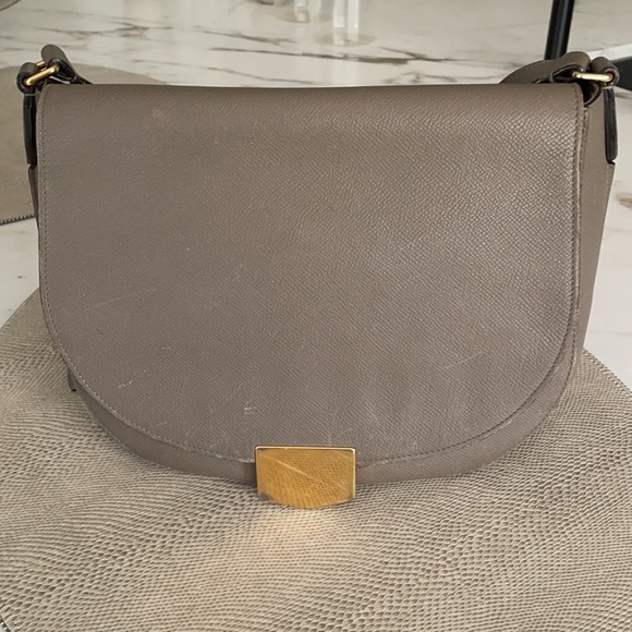 Celine taupe Medium Trotteur Bag - Picture 1 of 13